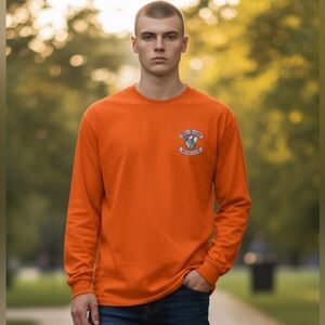 Blue Knights New Jersey XV Frost On The Pumpkin Long Sleeve Orange T-shirt Sz XL